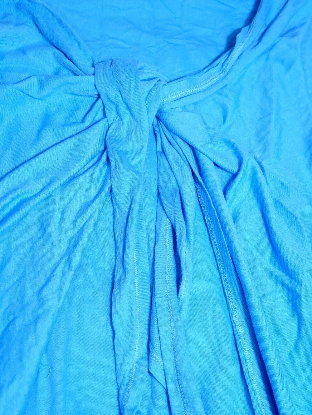 SKIMS Swim Cotton Jersey Cover Ups Tie Sarong Blue Tide Women Medium NEW